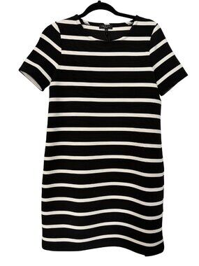NWT Rag & Bone Colette Striped Mini Dress | Black & White Knit Shift Dress | Siz